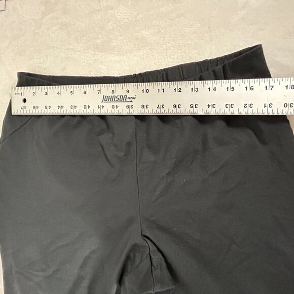 J. Jill Womens Black Slim Leg Ponte Ankle Pants Large Mid-Rise Pull-On Knit - Picture 6 of 10